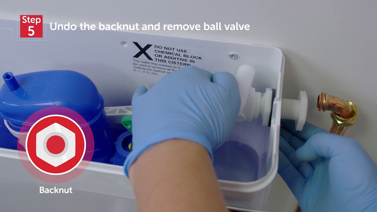 How to replace a toilet ball valve | HomeServe