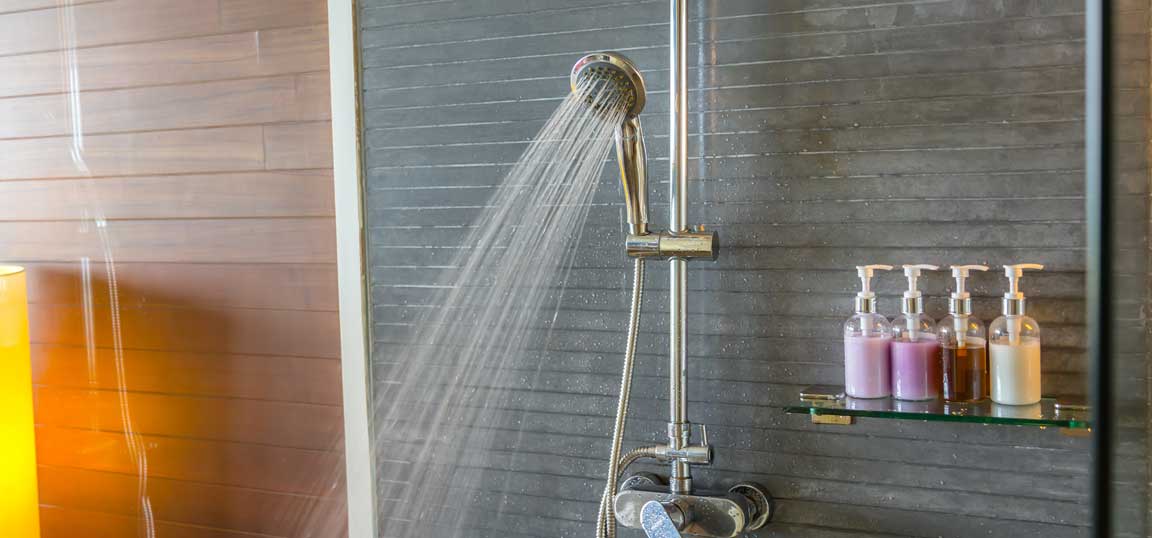 Shower running