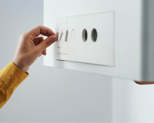 An Ideal boiler showing a fault code