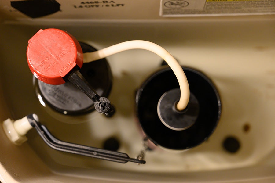 A toilet fill valve.