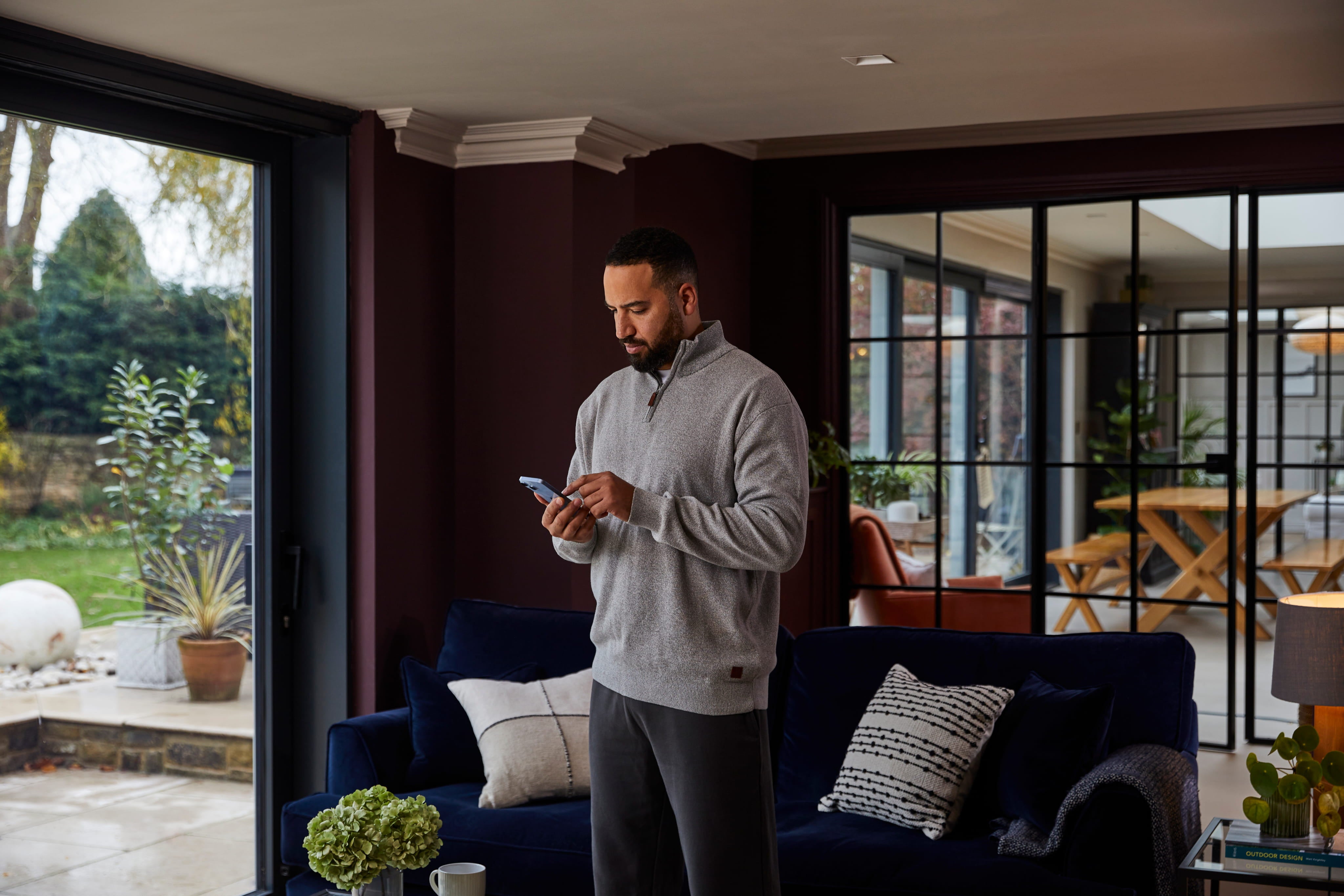 A customer that's been referred by a friend browsing eligible HomeServe policies on their phone.