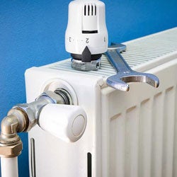 fixing a radiator
